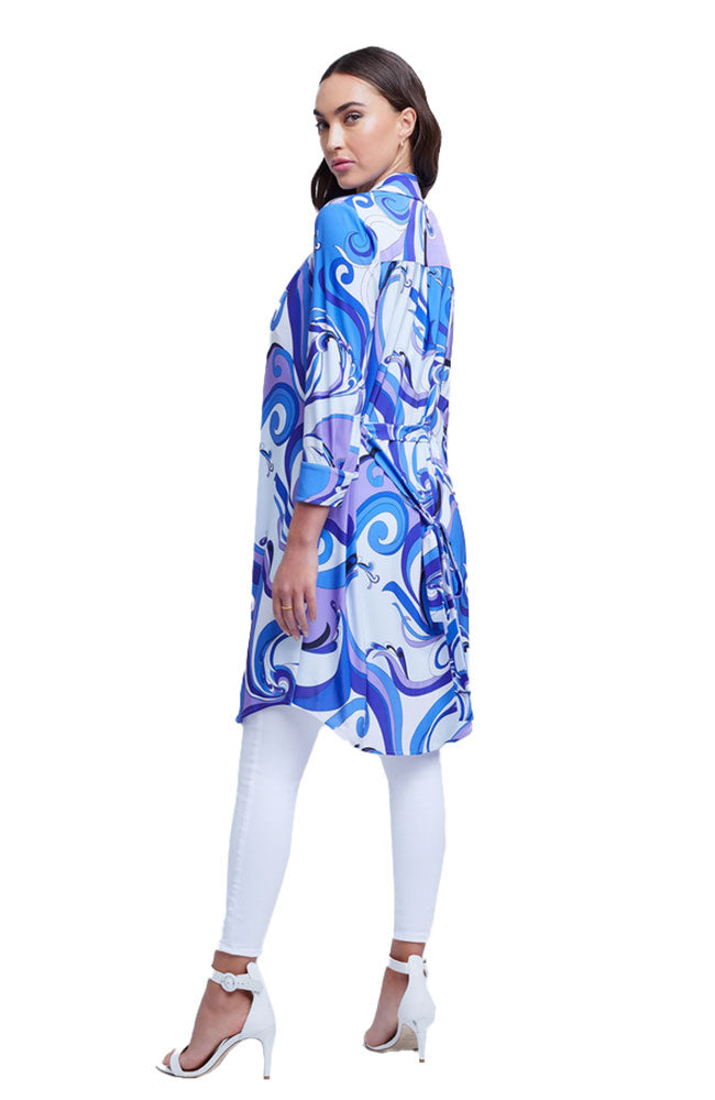 Addison Shirt Dress Provence Blue Lavender