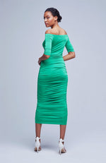 Sequoia Off Shoulder Rouched Dress