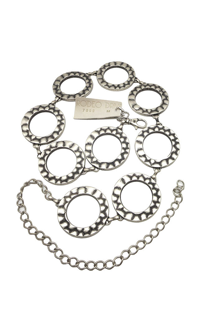 Silver Circles Chain Belt