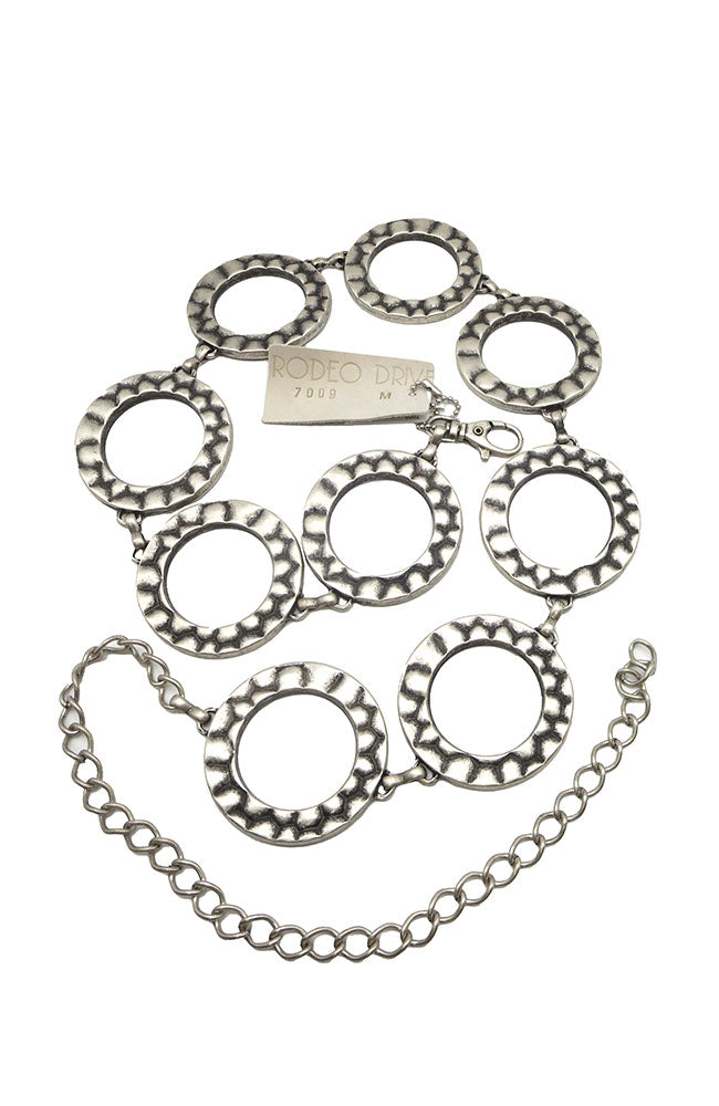Silver Circles Chain Belt