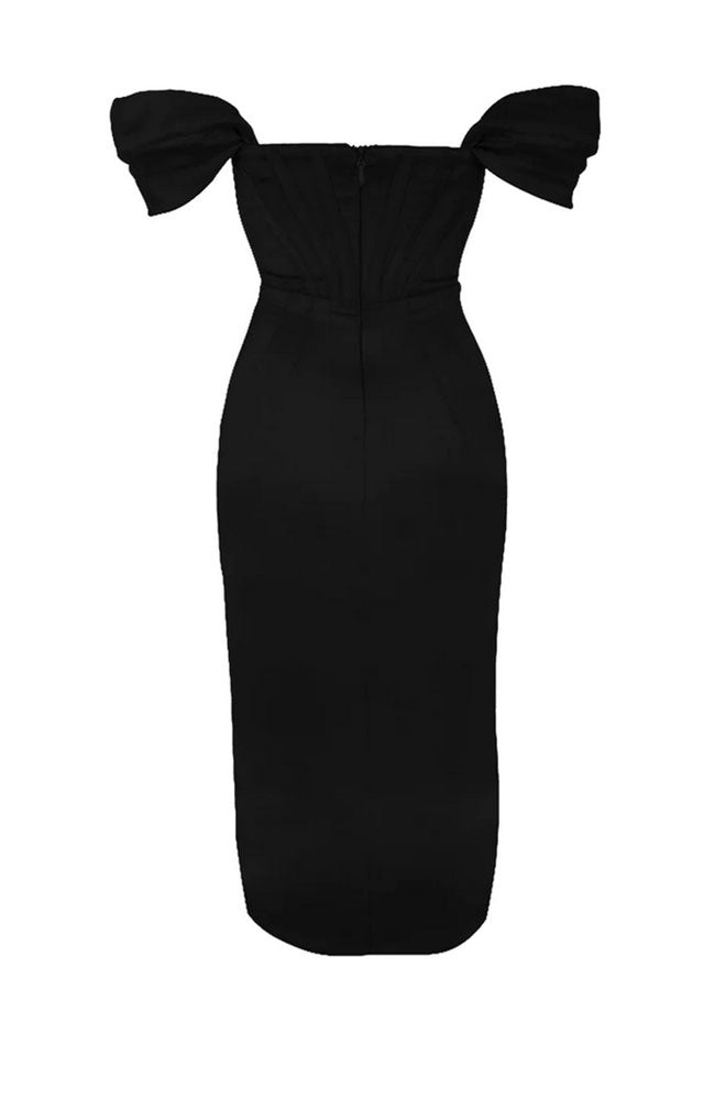 Jasmin Body Shaper Dress in Black