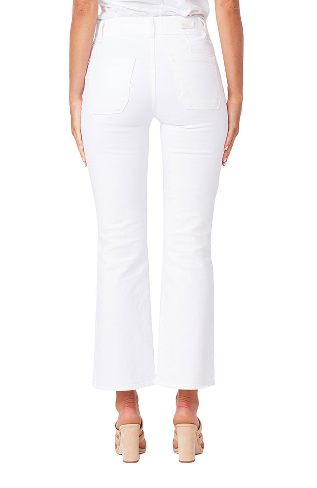 Claudine Wide WB Jean Crisp White