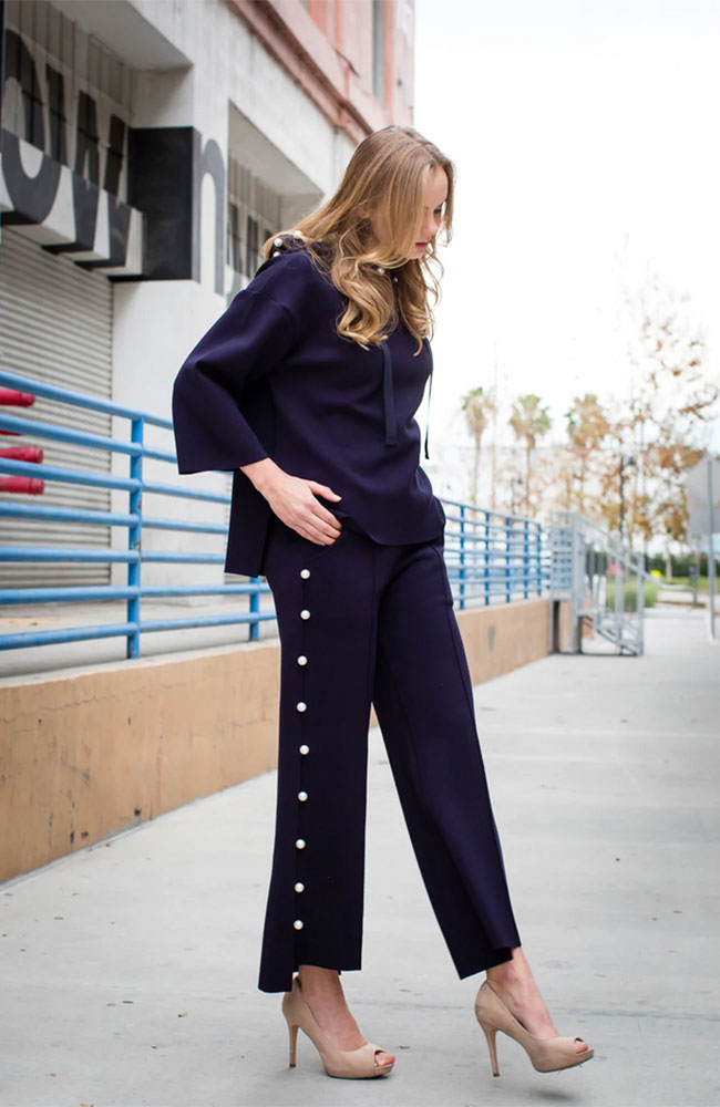 Farrah Pants in Navy
