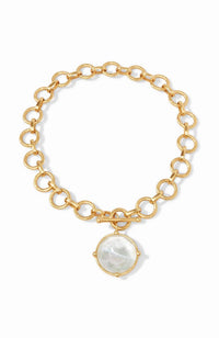 Honeybee Statement Necklace in Clear Crystal
