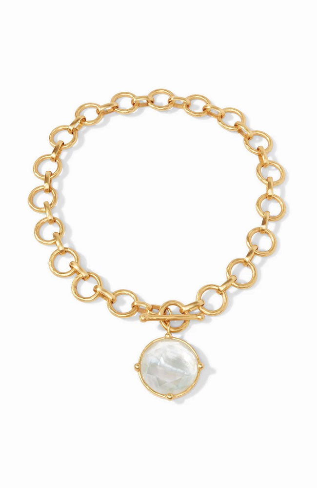 Honeybee Statement Necklace in Clear Crystal