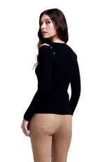 Addie Shoulder Button Sweater