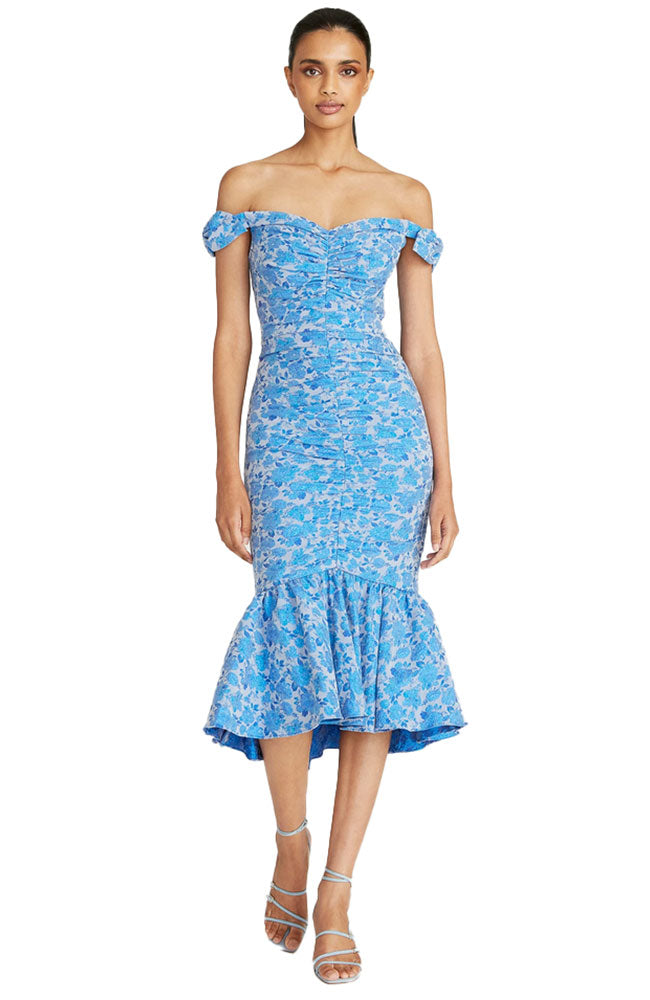 Eliza Ruched Cocktail Dress