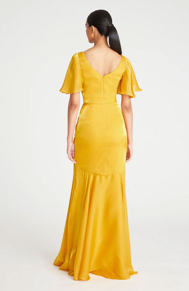 Tamara Flutter Sleeve Gown