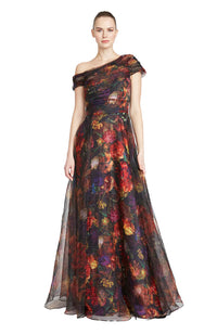 Jada Wrap Draped Gown