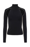 Goldie Cold Shoulder T Neck Sweater