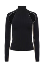Goldie Cold Shoulder T Neck Sweater