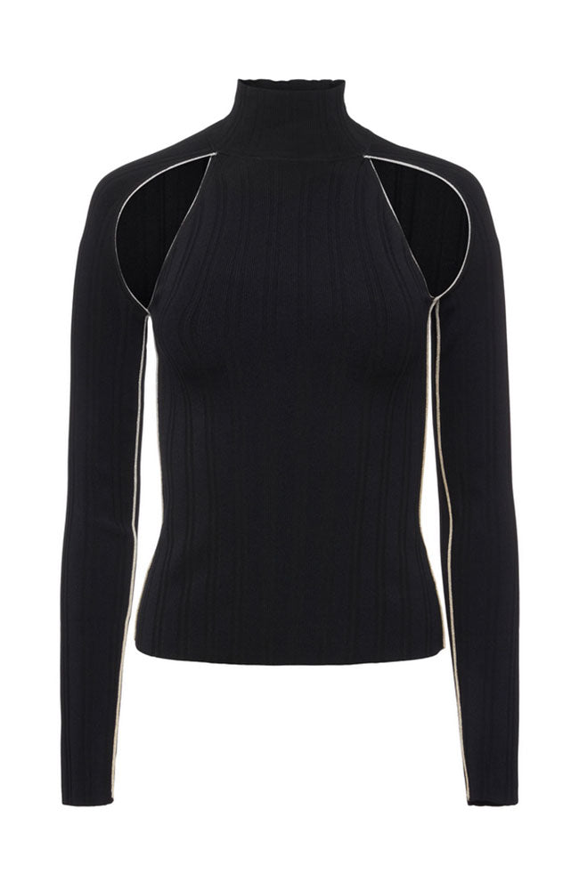 Goldie Cold Shoulder T Neck Sweater