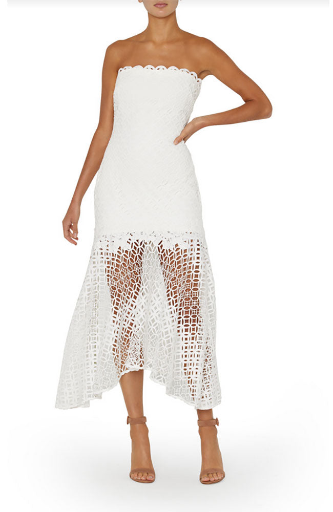 Nuriel Interlocking Geo Lace Dress