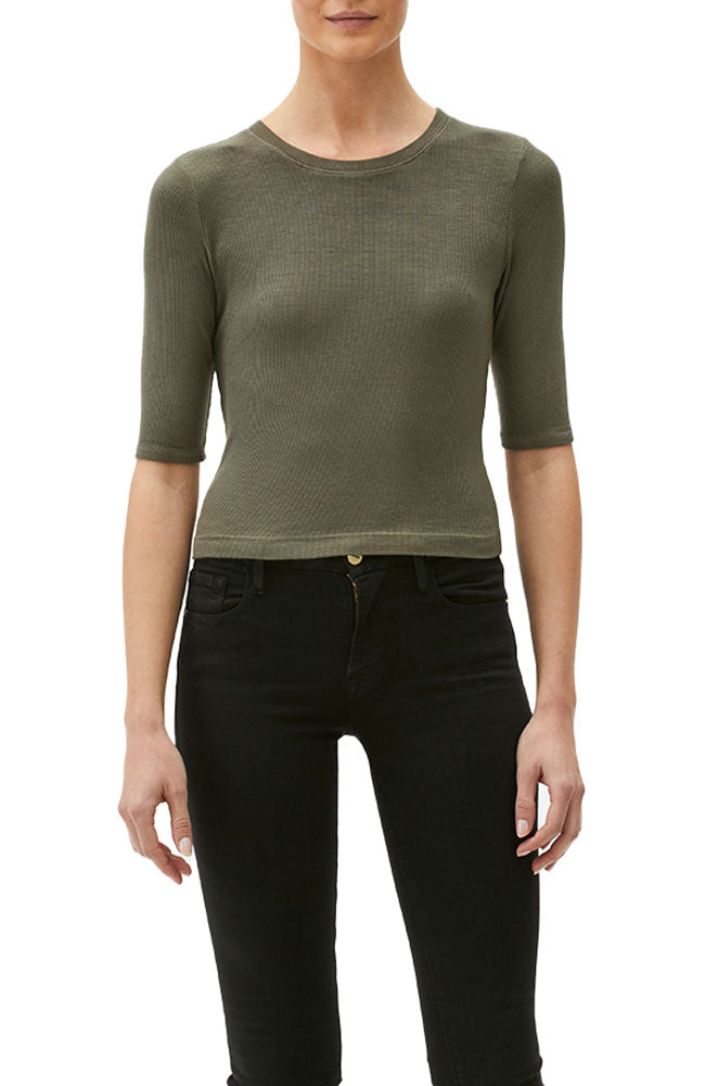 Maee Elbow Sleeve Crew Neck