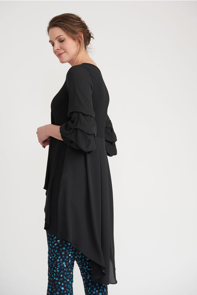 Ruffle Sleeve Hi Low Tunic