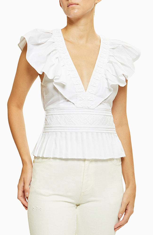 Emilia Cotton Poplin Top