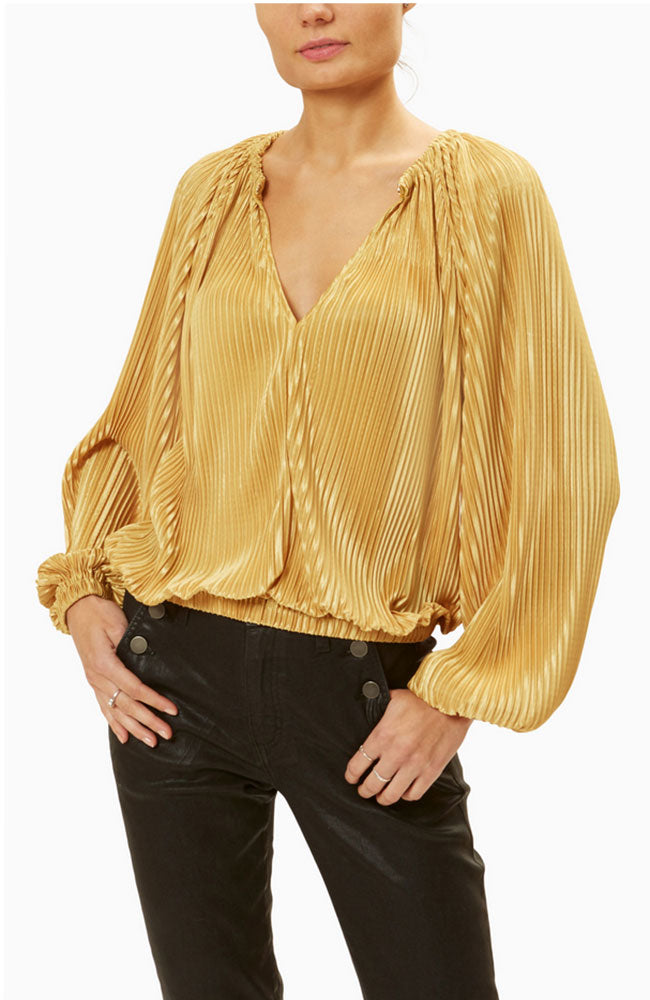 Lennon Pleated Knit Top
