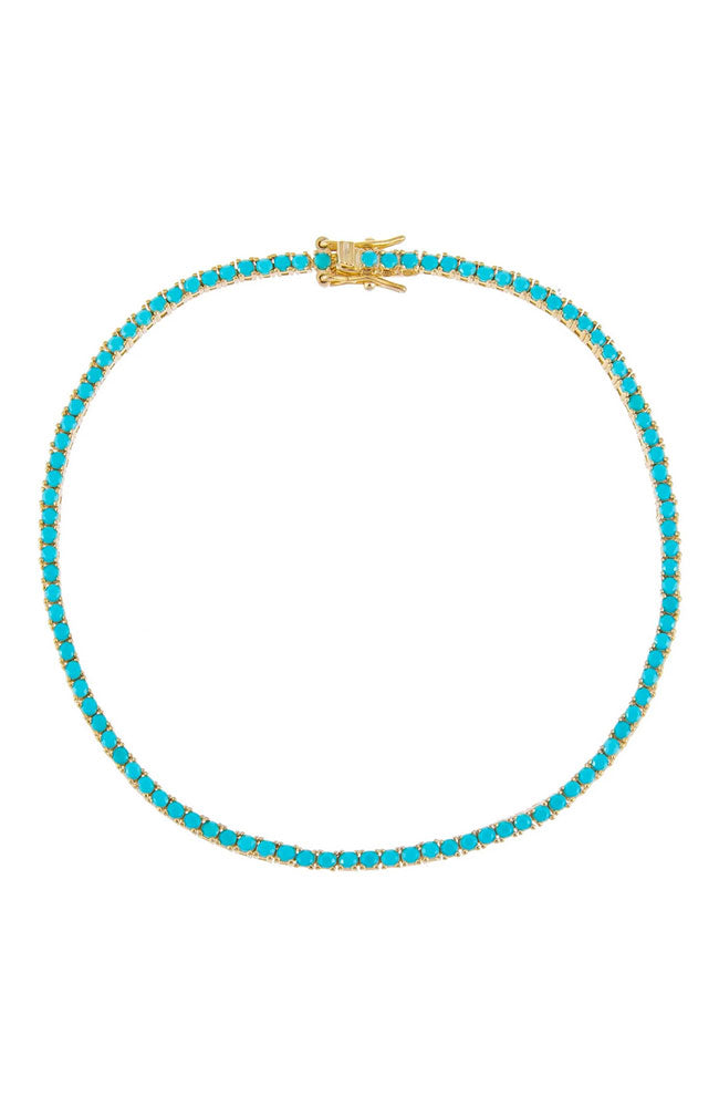 Tennis Anklet in Turquoise