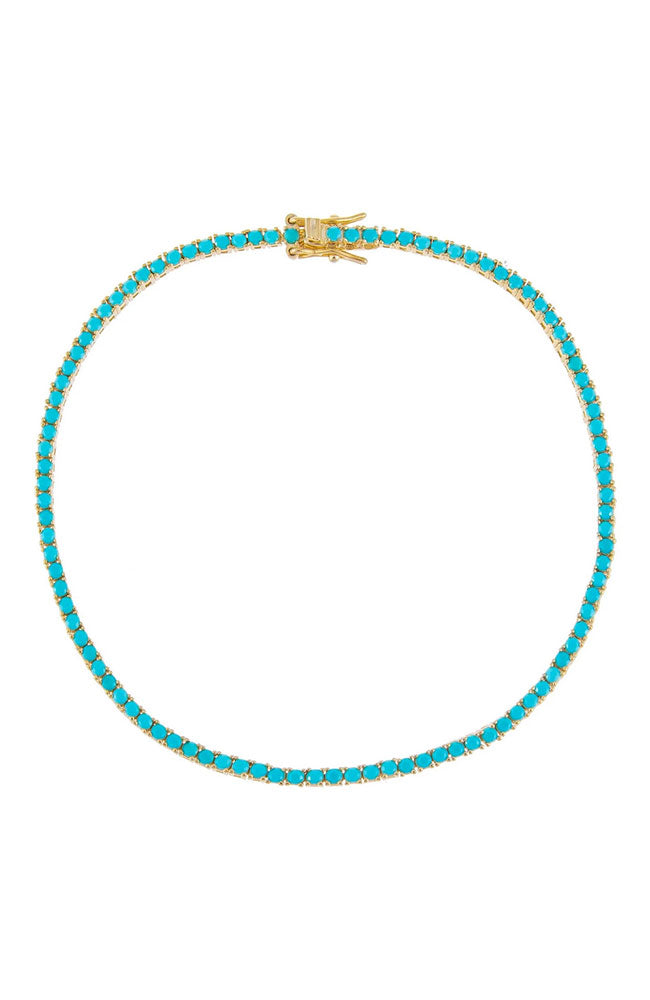 Tennis Anklet in Turquoise