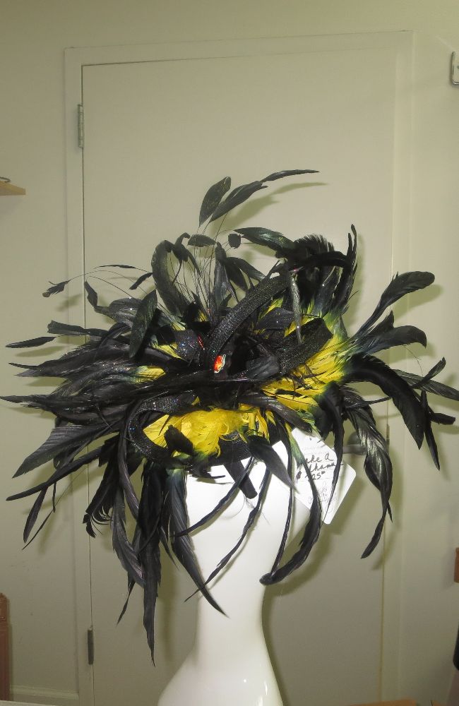 Take a Chance Fascinator Black