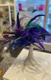 Fabulous Hat Purple Feathers