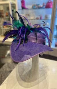 Fabulous Hat Purple Feathers