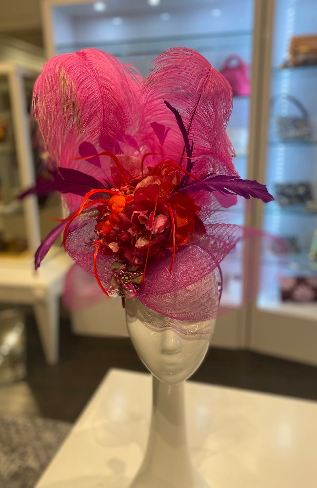 Jennifer Fascinator Pink