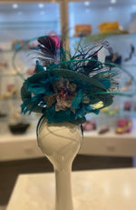 Marsha Fascinator Blue