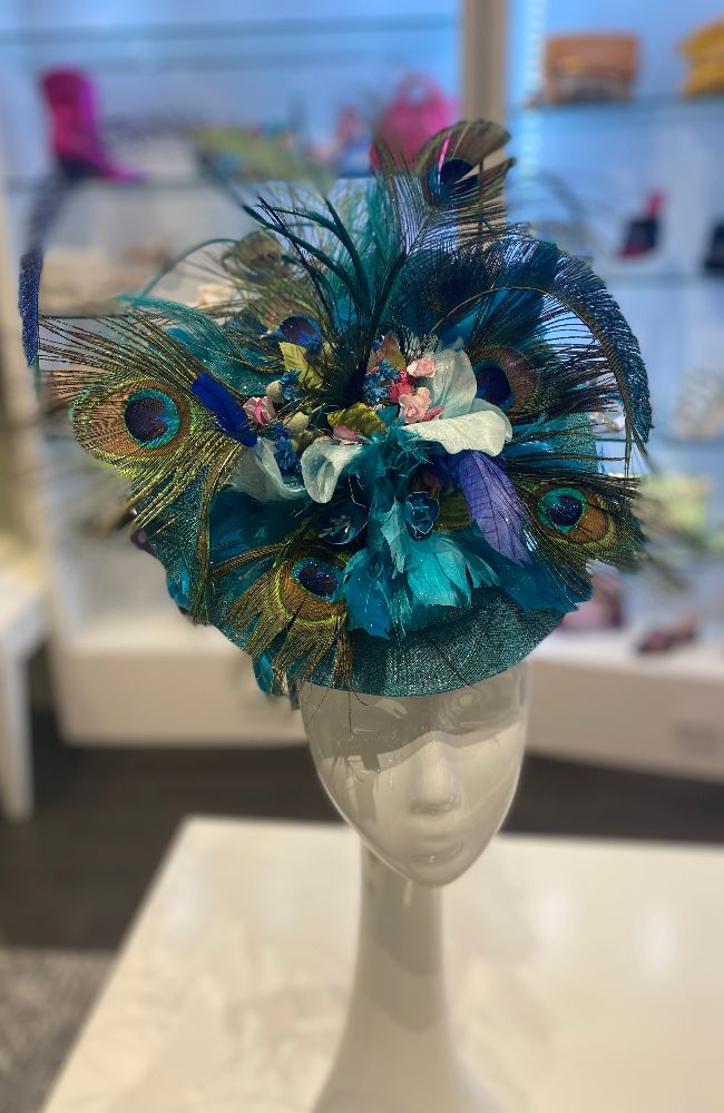 Marsha Fascinator Blue
