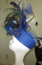 Viktoria Pillbox Hat Blue