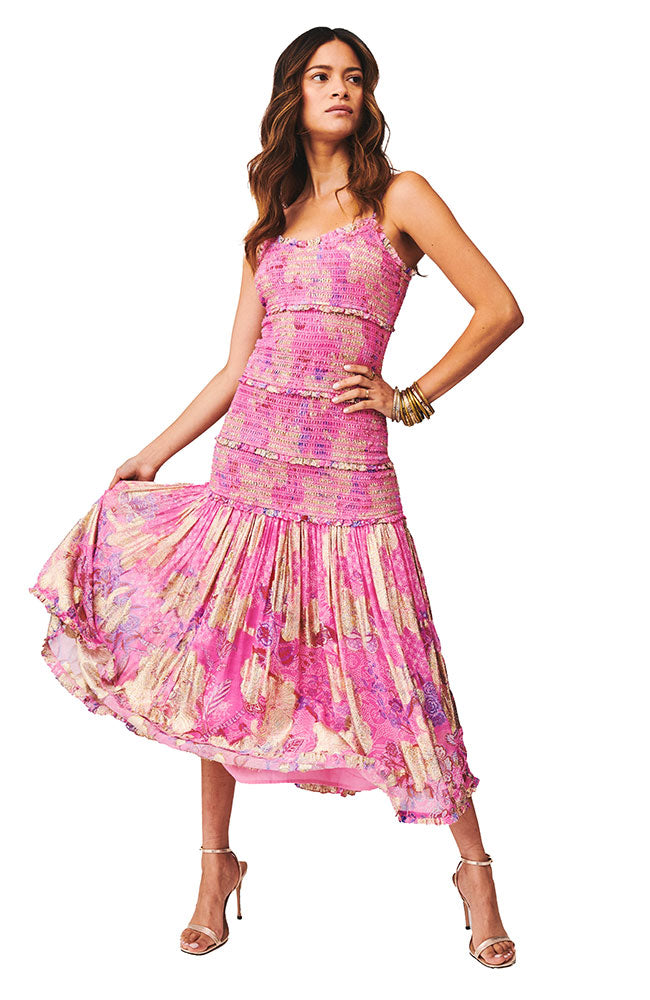 Midi Dress in Pink