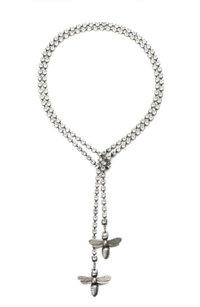 Adj 40" Silver Cupchain Miel Pendants