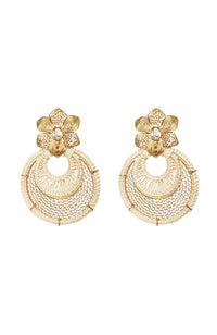 Iraca Gardenia Earrings