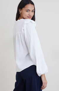 Long Sleeve Smocked Top