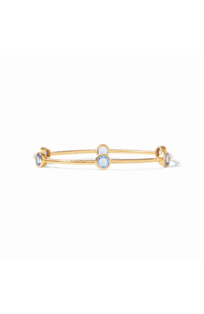 Milano Bangle Gold Charcoal Blue Med