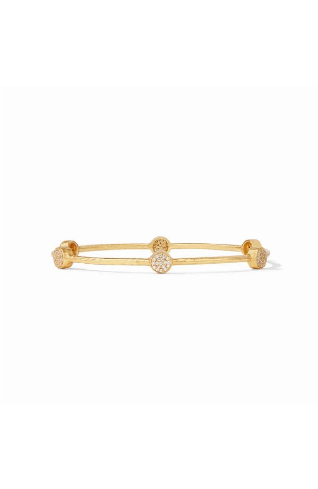 Milano Bangle Gold Pave CZ-M