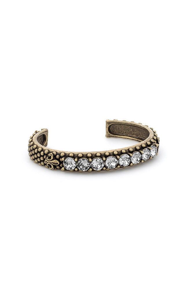 Brass Clad Bracelet Crystal