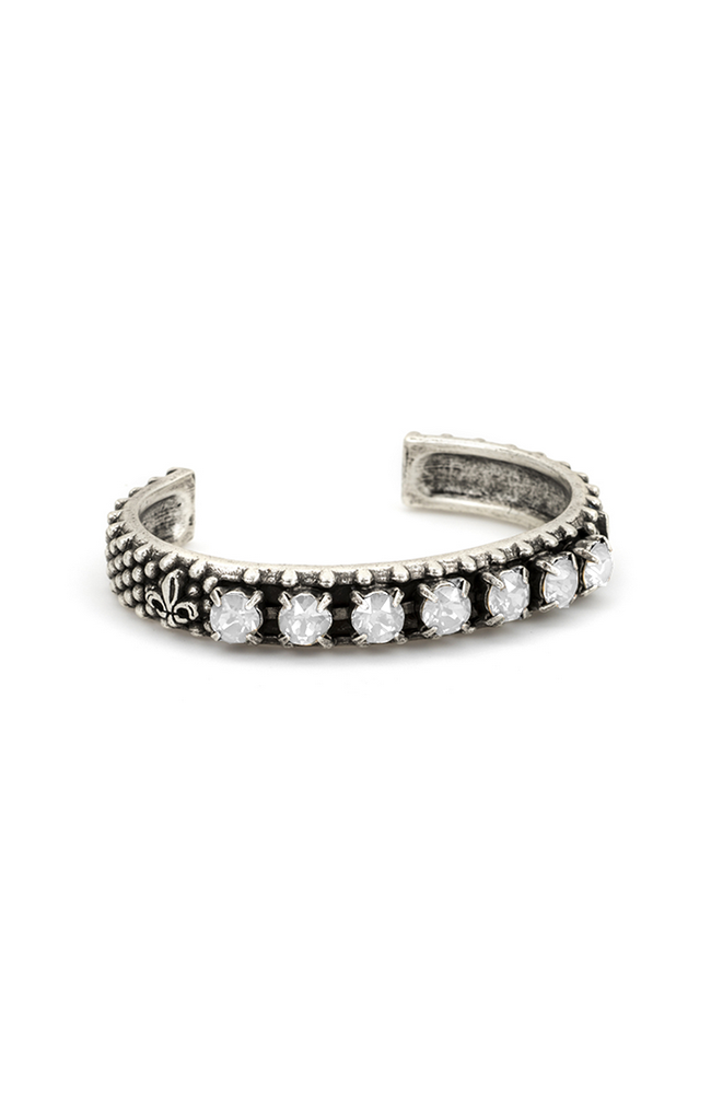 Sterling Bangle Austrian Crystal