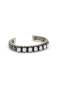 Sterling Bangle Austrian Crystal