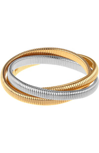 Gold Rhodium Cobra Bracelet .25"
