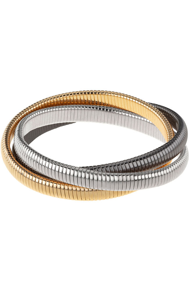 Gold Rhodium Cobra Bracelet .25"