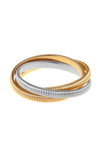 Gold Rhodium Cobra Bracelet .25"