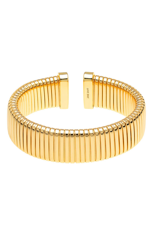Gold Open Cobra Cuff