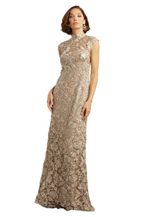 Qara Embroidered Gown