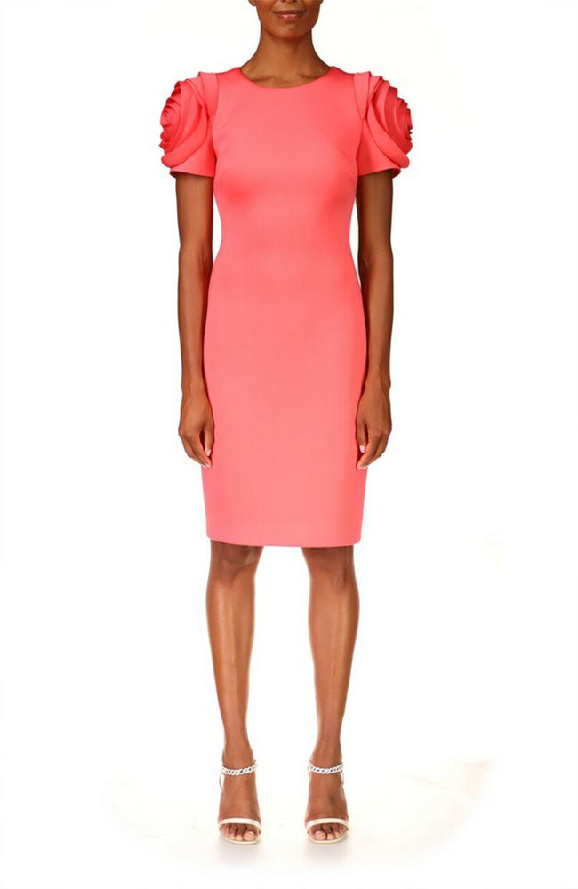 Rosette Sheath Dress