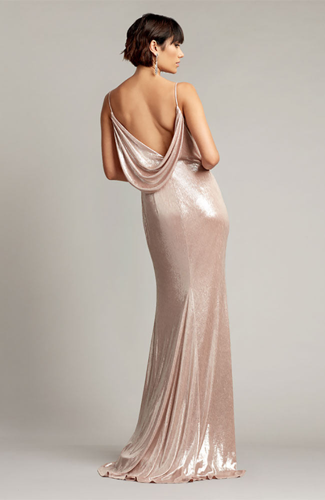 Ara Spaghetti Strap Cowl Neck Gown shoprodeodrive Ara Spaghetti Strap Cowl Neck Gown shoprodeodrive