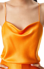 Harmon Drapey Slip Tank Tangerine