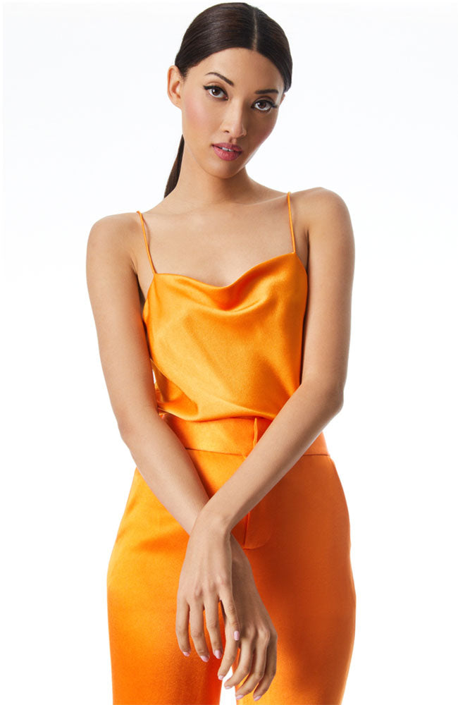 Harmon Drapey Slip Tank Tangerine