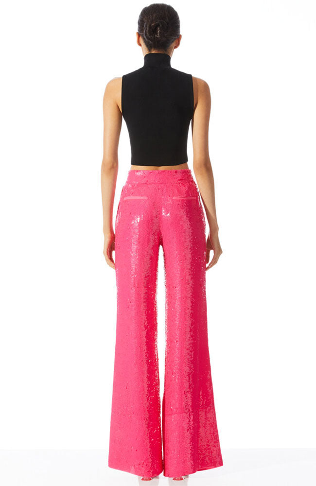 Dylan HW Sequin Pant Hot Pink