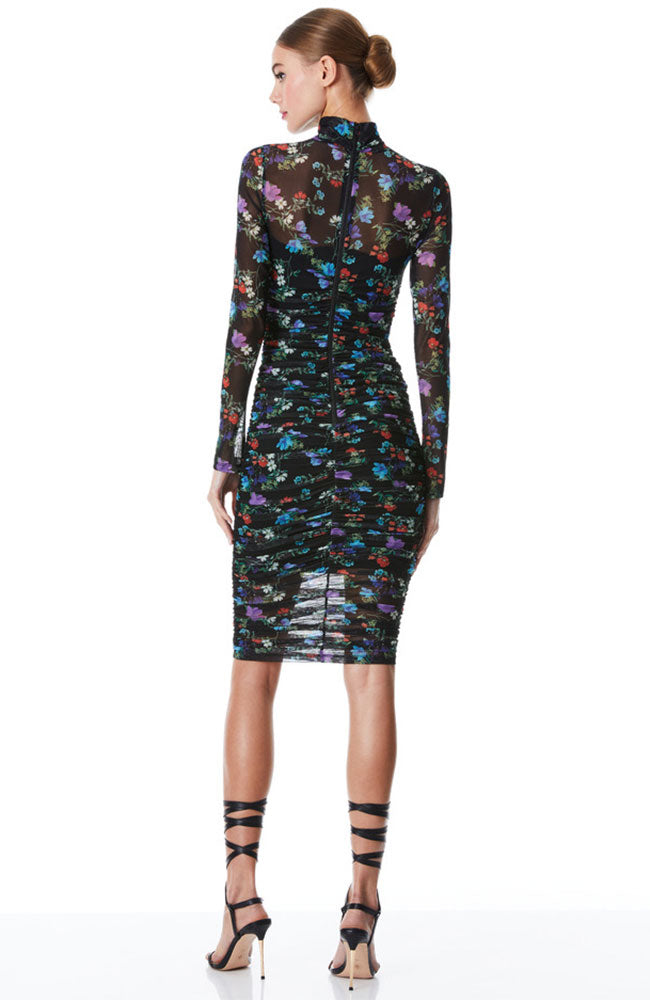 Delora TNeck LS Midi Dress